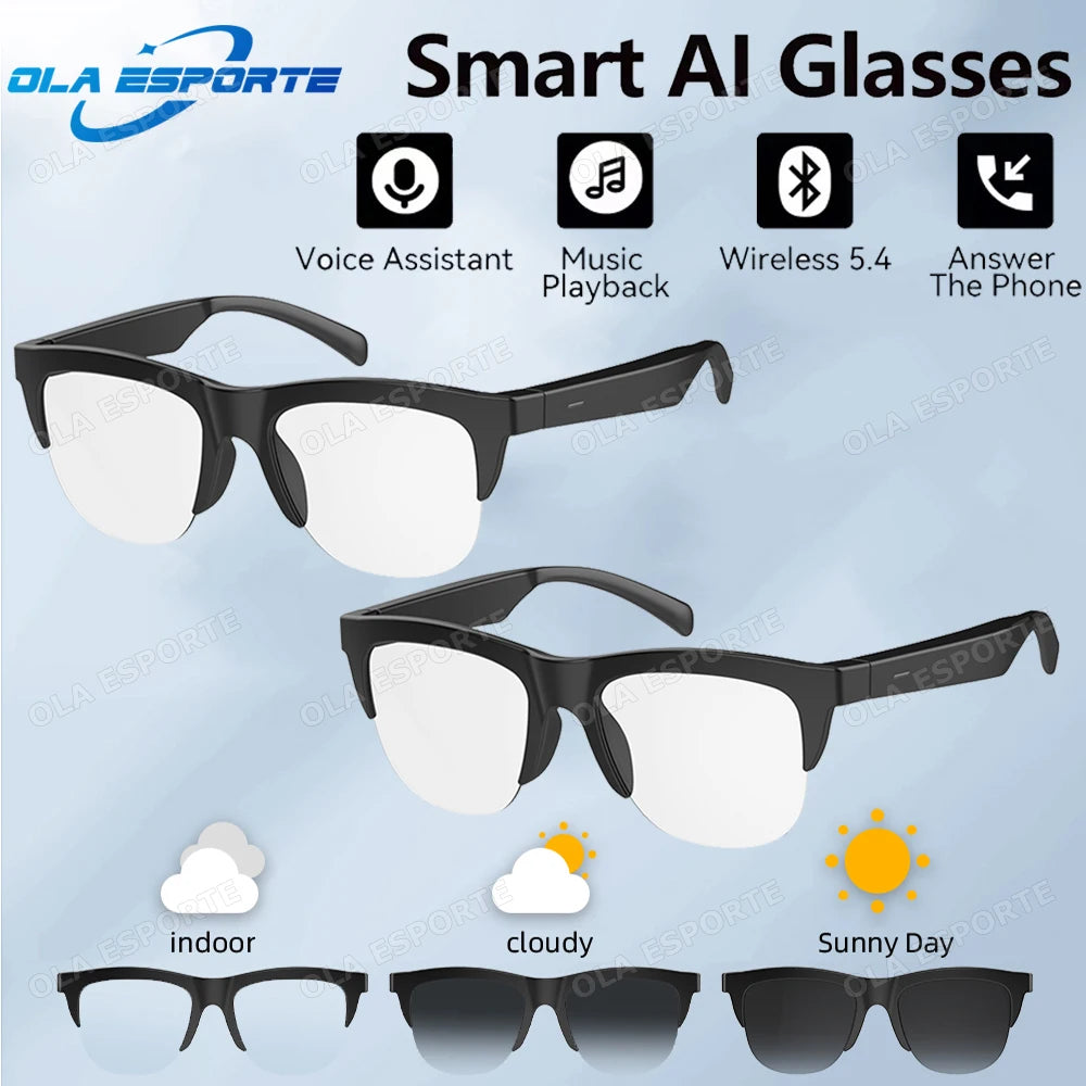 Bluetooth 5.3 Smart Audio Sunglasses – UV & Hands-Free Calls