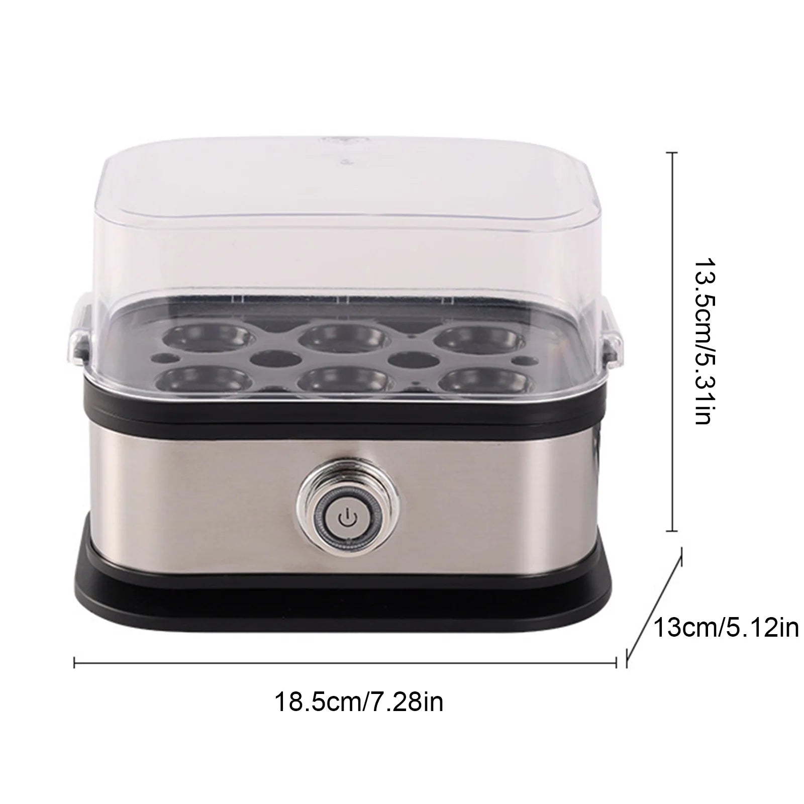 Electric Egg Cooker with Auto Shut-Off Egg Boiler 6-Egg Capacity Egg Steamer for Hard Boiled Eggs Peaceful Pleasures Health and Wellness