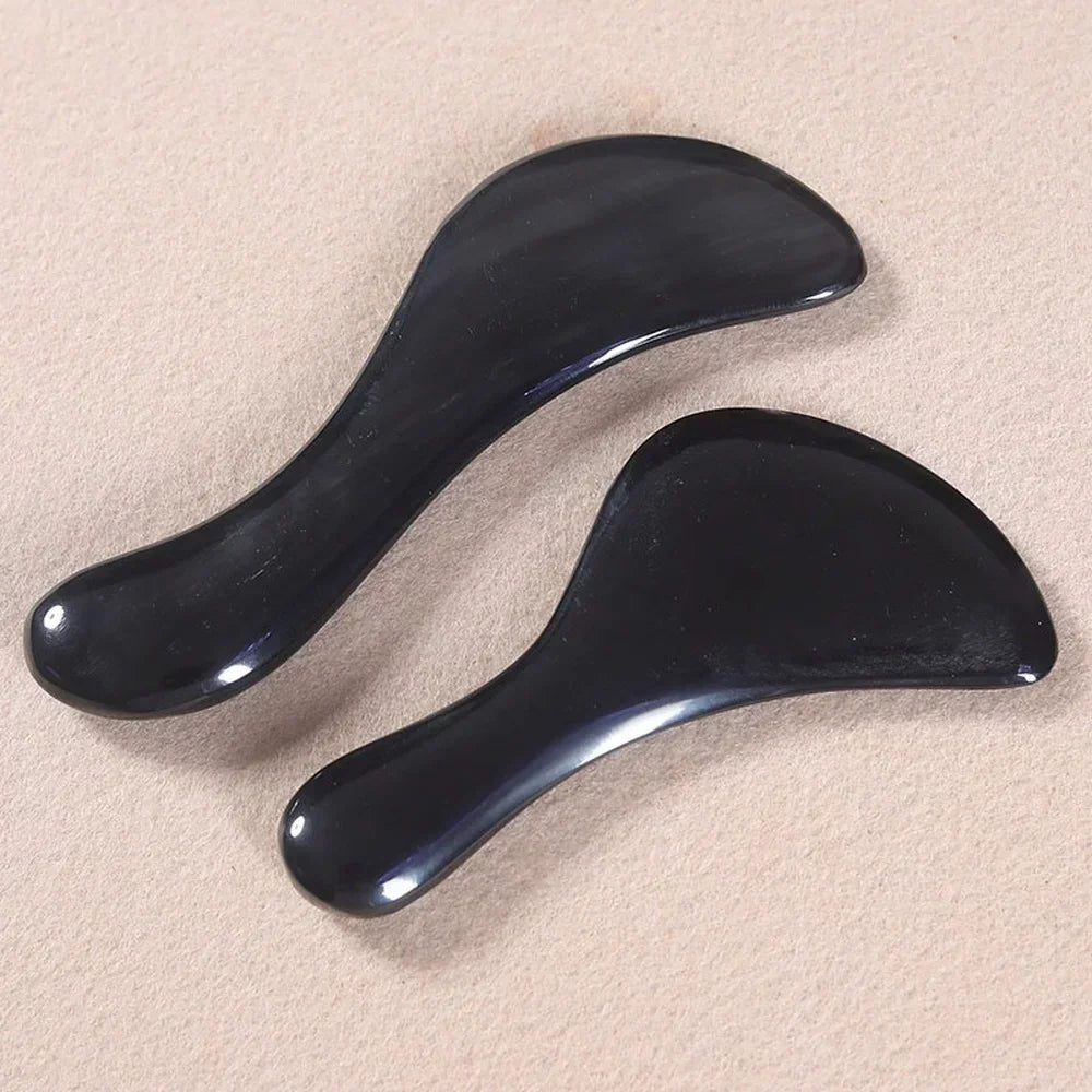 Natural Bian Stone Gua Sha Tool – Facial & Neck Massage