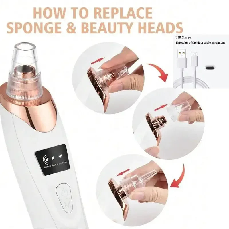Electric Blackhead Remover Vacuum | 5-Level Pore Cleanser