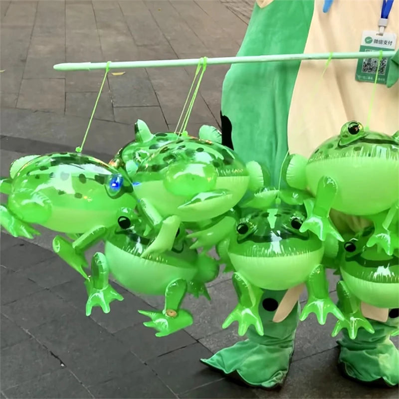 Glowing Inflatable Frog Toy – Kids Party & Birthday Decor