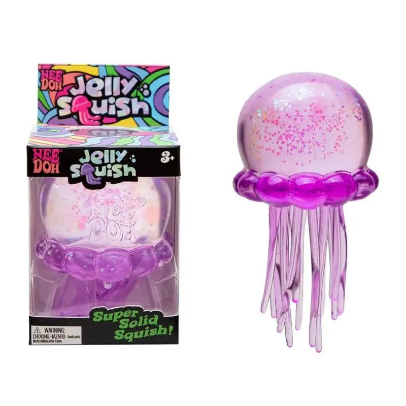 Needoh Fuzz Ball Jellyfish Squishy Blind Box Random Soft Stress