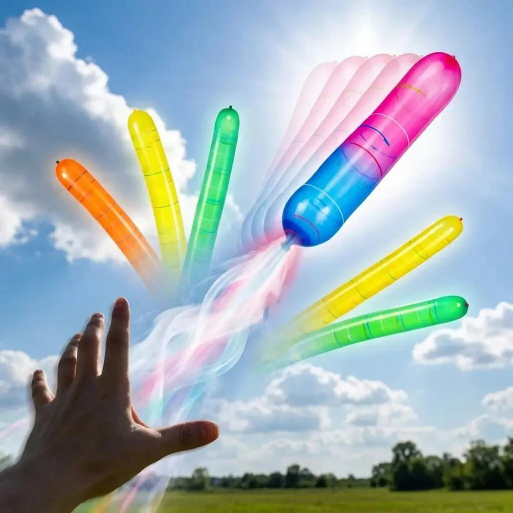 Rocket-Balloons,Long Strip Balloons That Can Ascend Into The Sky,Long Flying Balloons For Party,Birthday Party Celebrations Peaceful Pleasures Health and Wellness