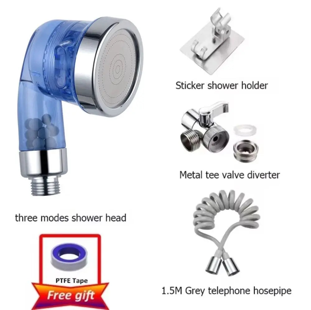 Faucet Diverter Valve & Handheld Shower Head Adapter Set