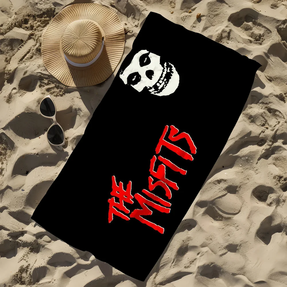 Misfits Rock Band Quick-Dry Beach Towel | Gym, Travel & Pool