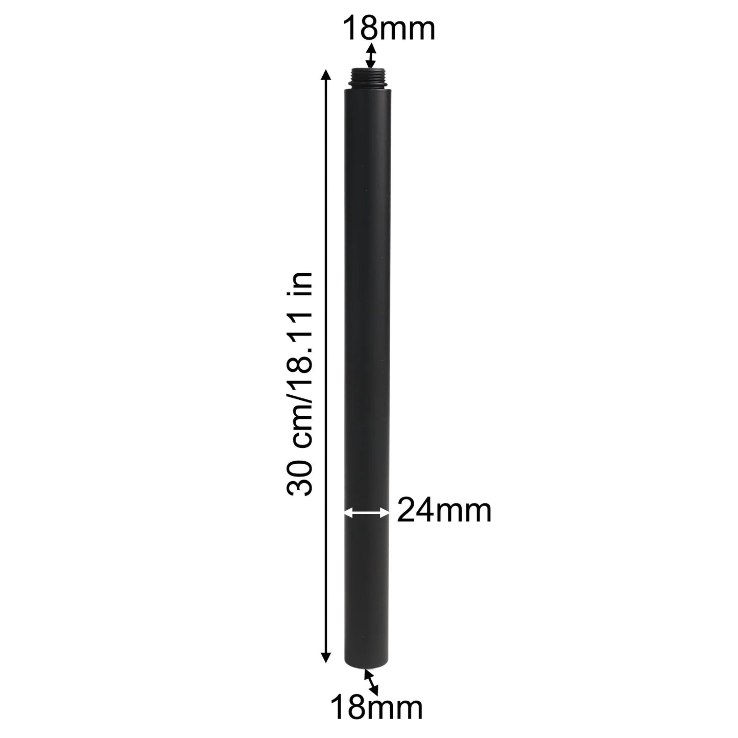 Shower Extender Bathtub System Black Grey Round Extension Bar Faucet