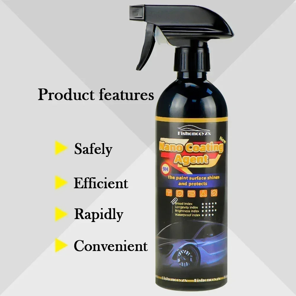 Ceramic Car Coating 1000ML 9H Nano Liquid Glass Plated Crystal Hydrophobic Waterproof Polishing Paint Hardness Car Polish Wax Peaceful Pleasures Health and Wellness