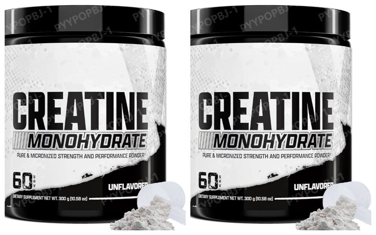 Pure Micronized Creatine Monohydrate Powder 300g | 5g Serving Creatine Supplement Peaceful Pleasures Health and Wellness 2 bottles