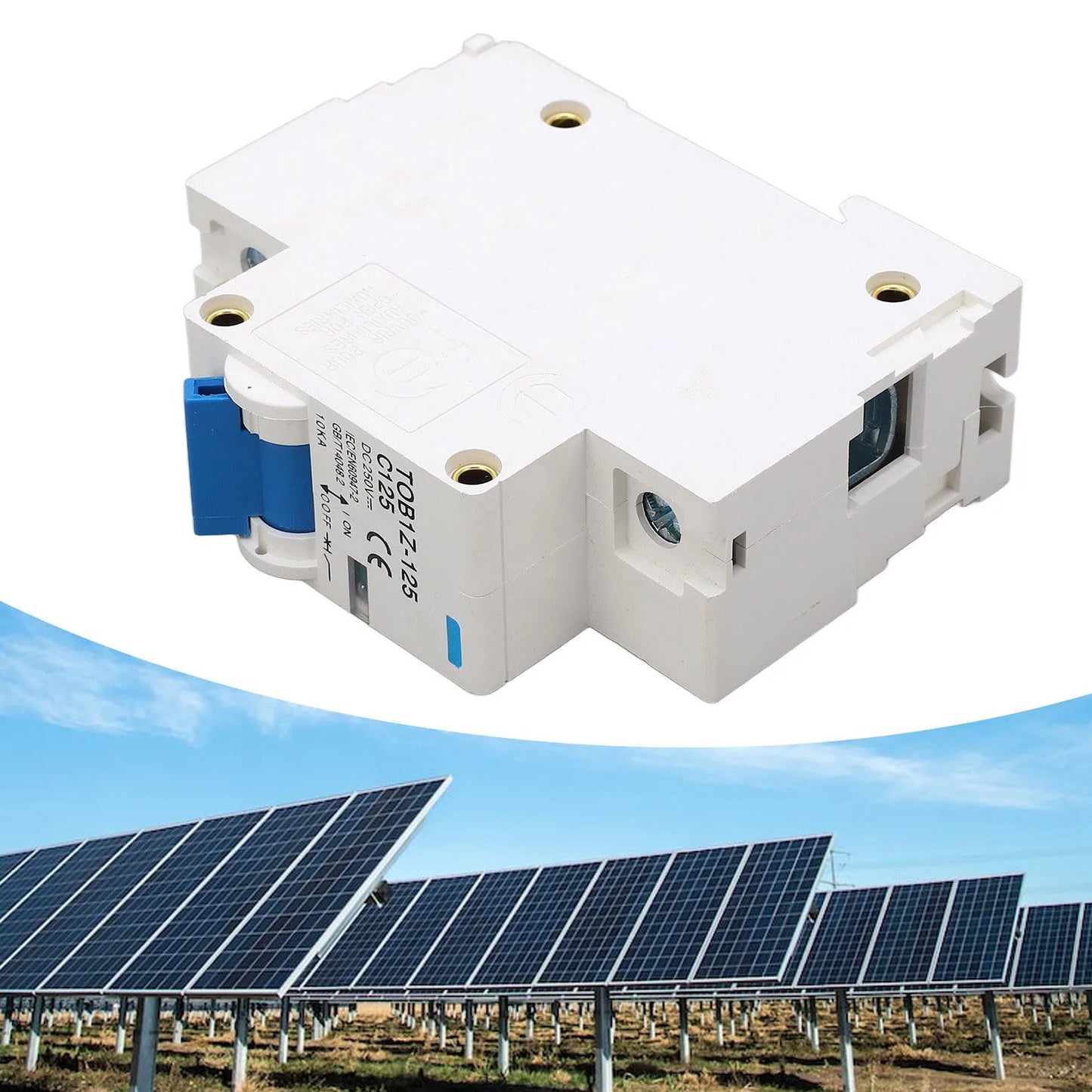 Circuit Breaker Disconnect Miniature Circuit Breaker 1P 125A 250V DIN Rail Mount for Solar PV System TOB1Z 125 C125 Peaceful Pleasures Health and Wellness