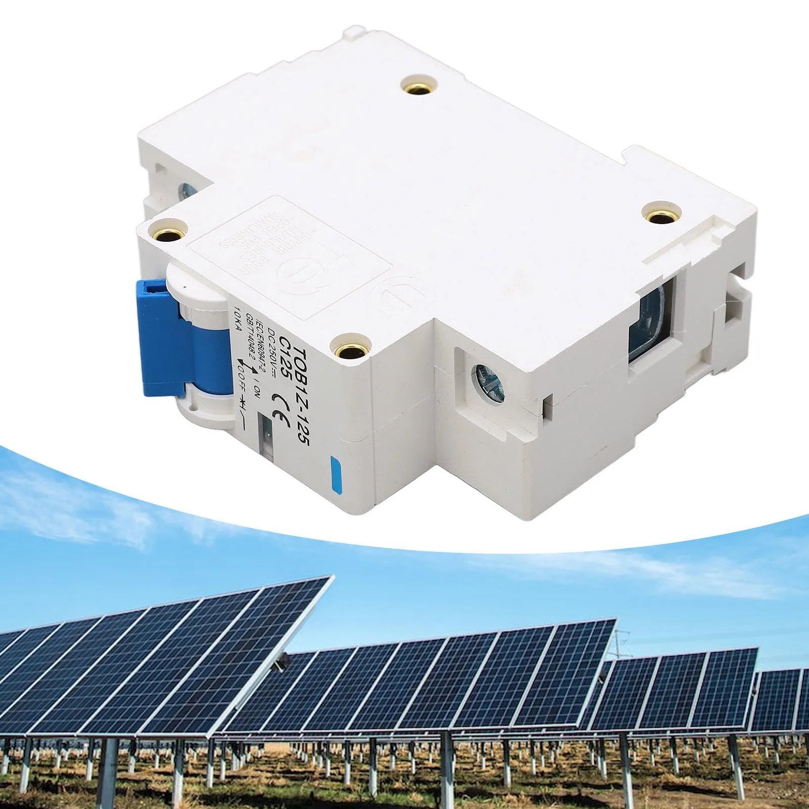 Circuit Breaker Disconnect Miniature Circuit Breaker 1P 125A 250V DIN Rail Mount for Solar PV System TOB1Z 125 C125 Peaceful Pleasures Health and Wellness