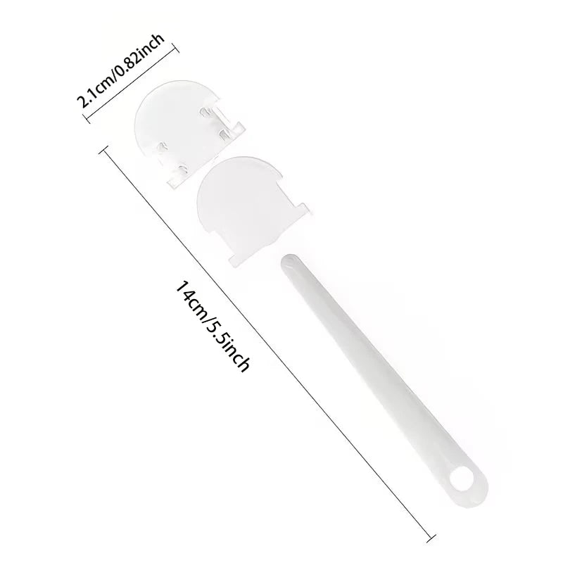 Transparent Handle Hand Fan DIY Christmas Craft Supplies Child