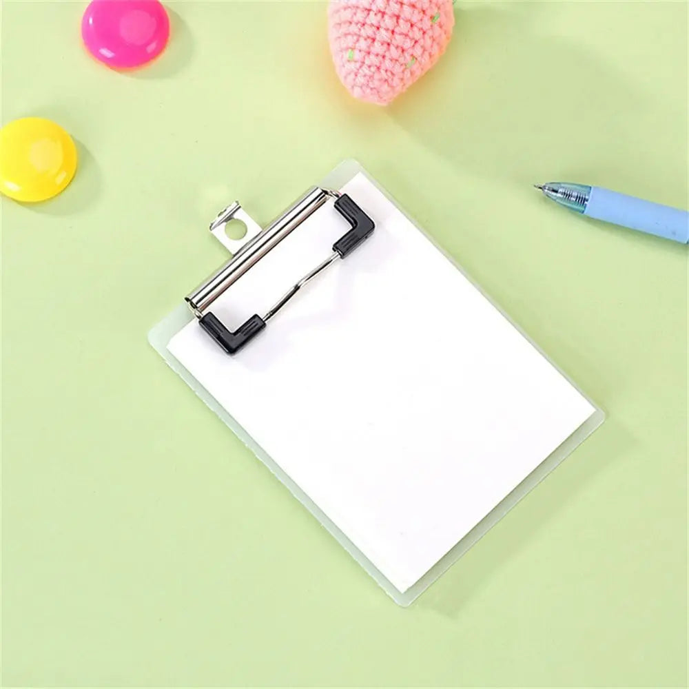 Notebooks 50sheets Clipboard Notepads Writing Pad Paper Holder Clip Folder Board Thickened Panel Mini Memo Pad Stationery Peaceful Pleasures Health and Wellness blank