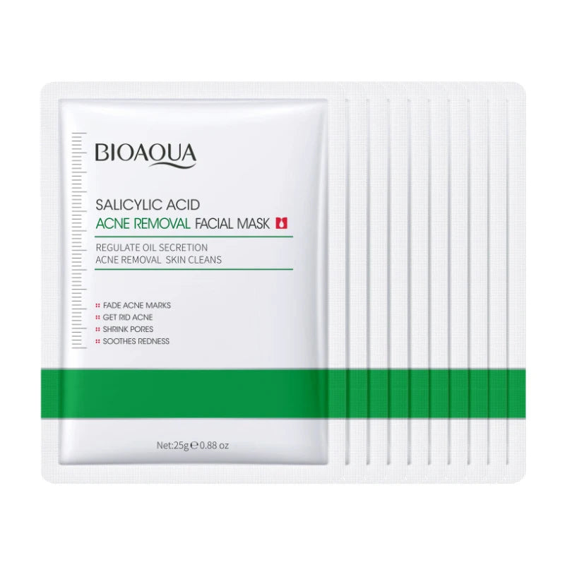 BIOAQUA Salicylic Acid Acne Face Mask 10 Pack – Anti-Aging