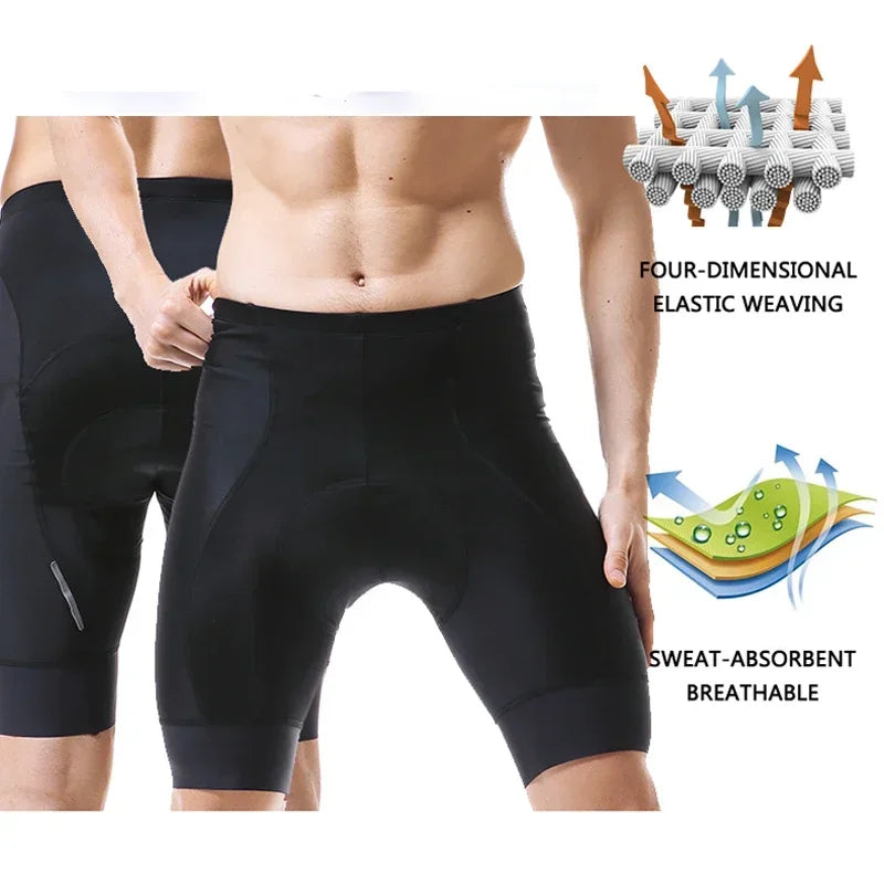X-TIGER Men's 5D Padded Cycling Shorts | Anti-Slip Bike Tights