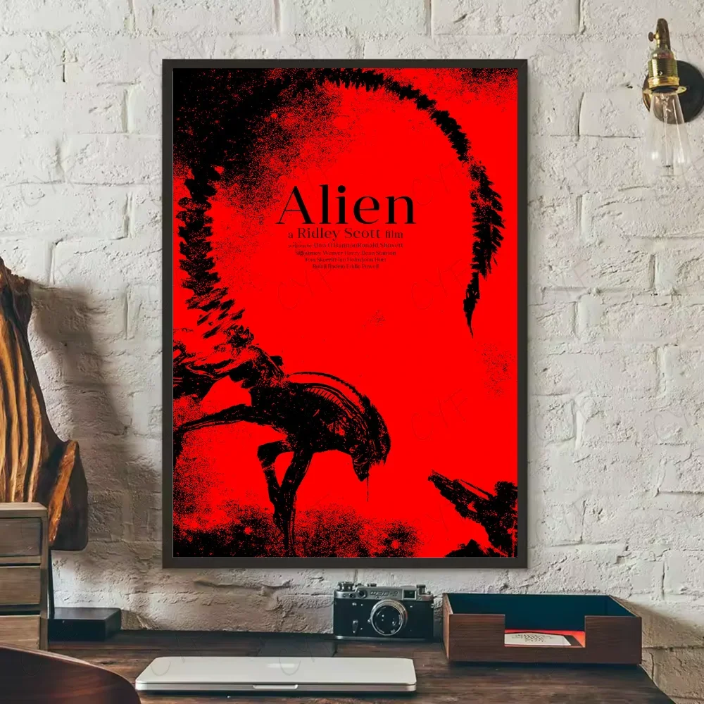 Classic Sci-Fi Alien Movie Poster Canvas Wall Art | Unframed