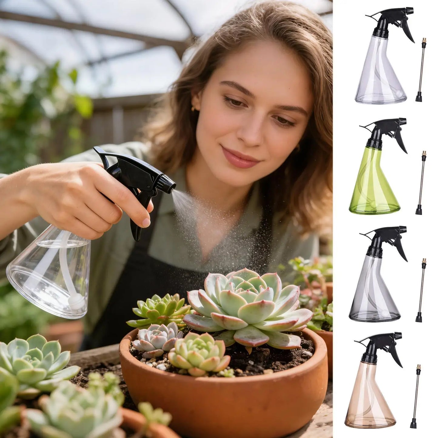 300ml Refillable Spray Bottle Heavy Duty Leakproof Adjustable Nozzle Trigger Spray For Industrial Car Detailing Kitchen Garden Peaceful Pleasures Health and Wellness