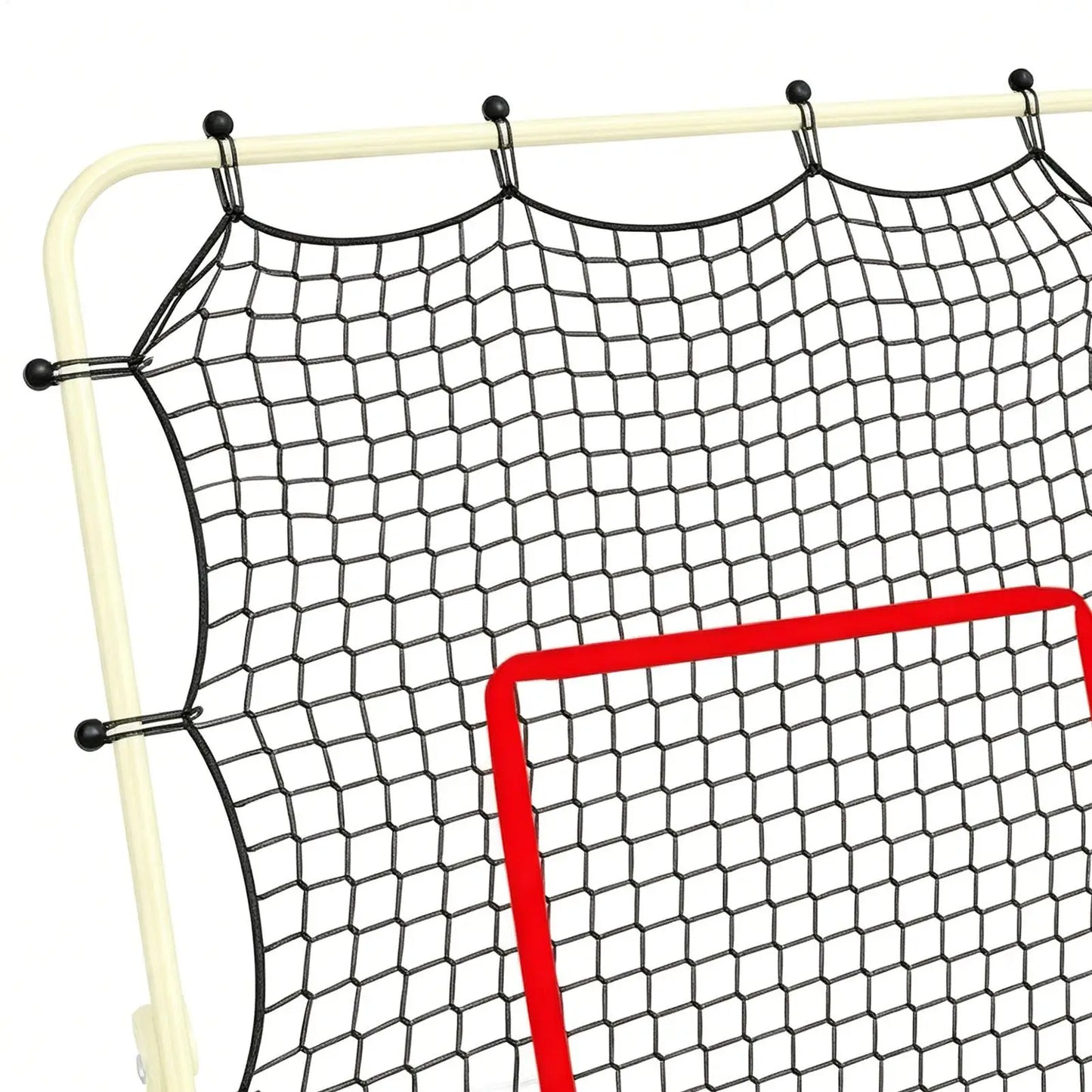 Portable Volleyball Rebounder Net with Target Rings | 7x4ft