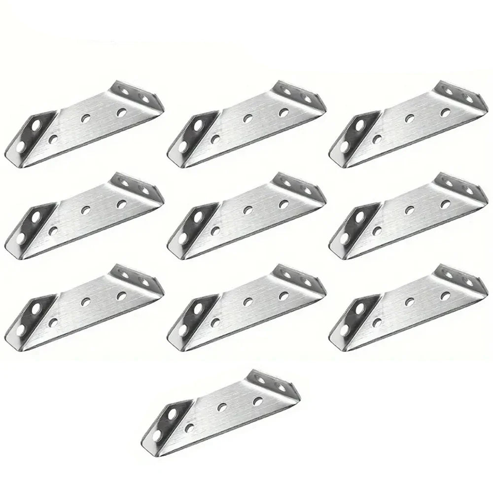 90° Stainless Steel Corner Brackets | Furniture Angle Braces 10–40pc