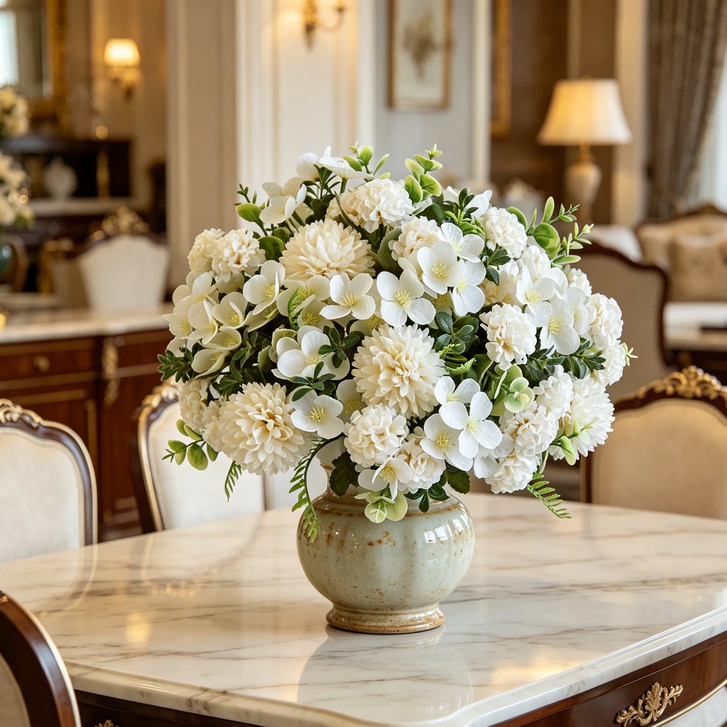 Artificial Silk Chrysanthemum Hydrangea Bouquet | Wedding & Home