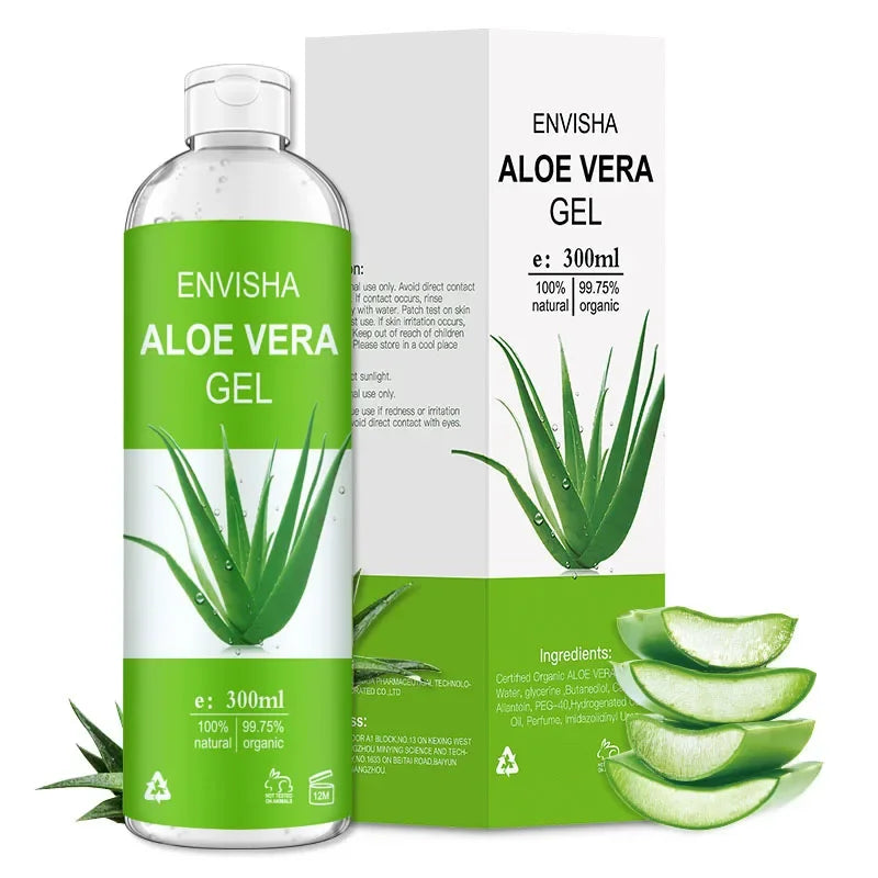 ENVISHA Aloe Vera Gel – Soothing, Hydrating & Sunburn Relief 300ml Aloe Vera Gel Peaceful Pleasures Health and Wellness