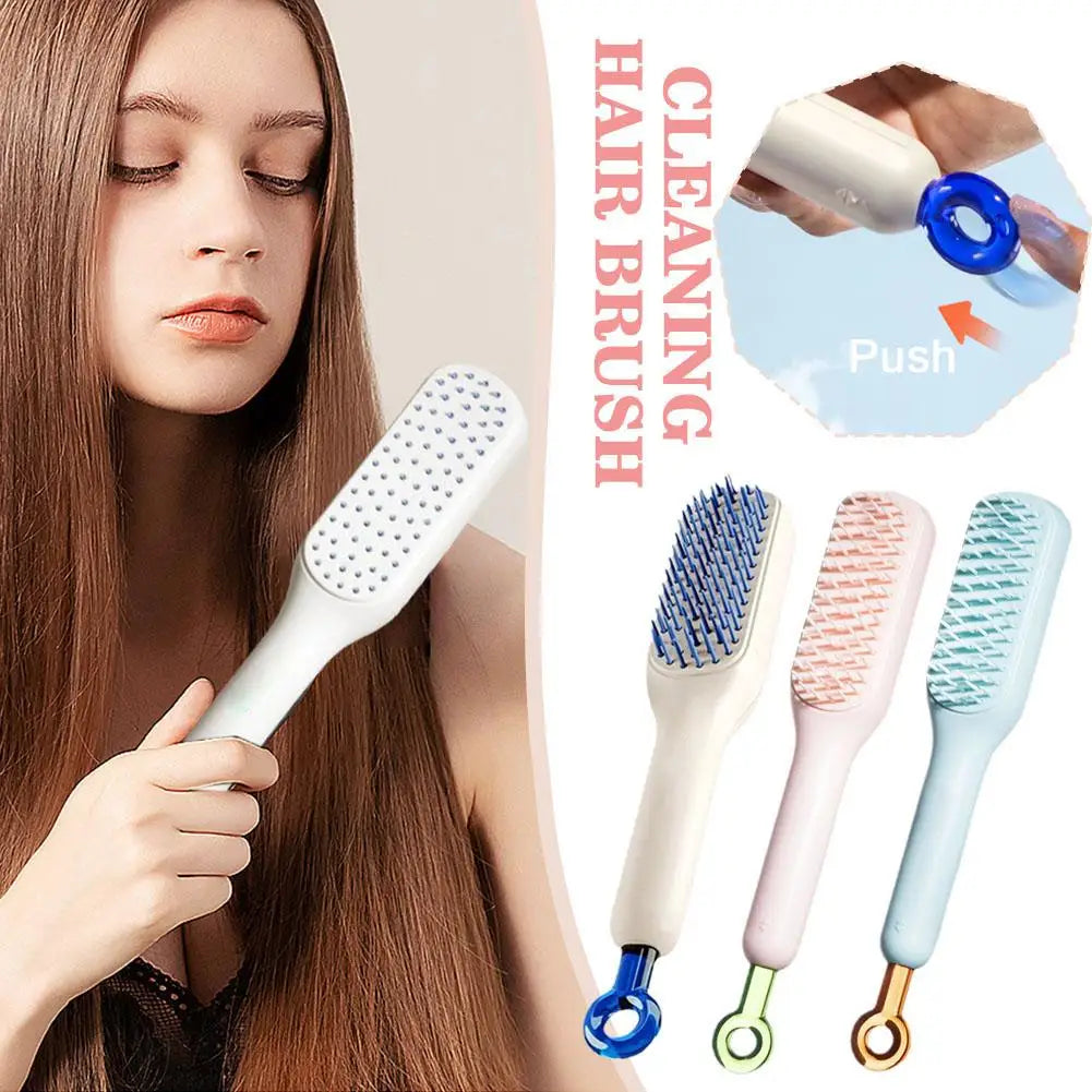 Magic Retractable Self-Cleaning Scalp Massage Comb Peaceful Pleasures Health and Wellness