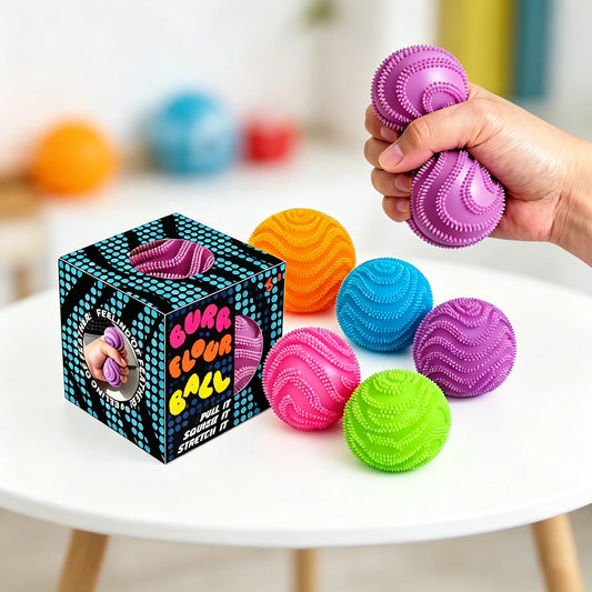 Nee Doh Fuzz Ball Squeeze Sensory Fidget Toy | Calming Ball Sensory Fidget Ball Peaceful Pleasures Health and Wellness