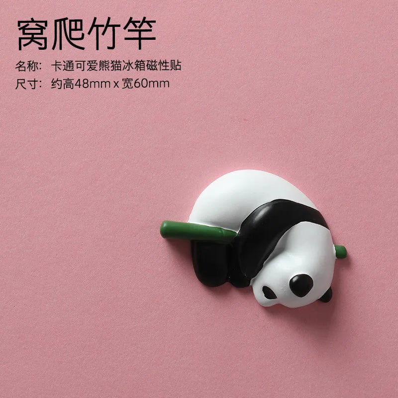 Creative Cartoon Panda Refrigerator Magnet Magnet Decorative Pendant Cute Magnetic Magnet Stickers Message Board Home Decor 자석 Peaceful Pleasures Health and Wellness type2