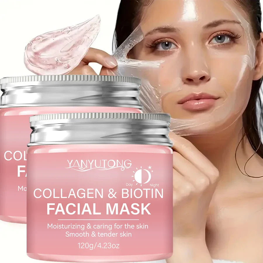 Collagen & Biotin Peel Mask – Deep Hydration Day & Night