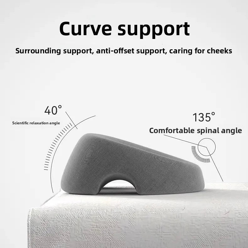 Ergonomics Lying Down Pillow Memory Foam Breathable Head Support Pillow Snap Body Massage Face Rest Pillow for Beauty Salon Peaceful Pleasures Health and Wellness