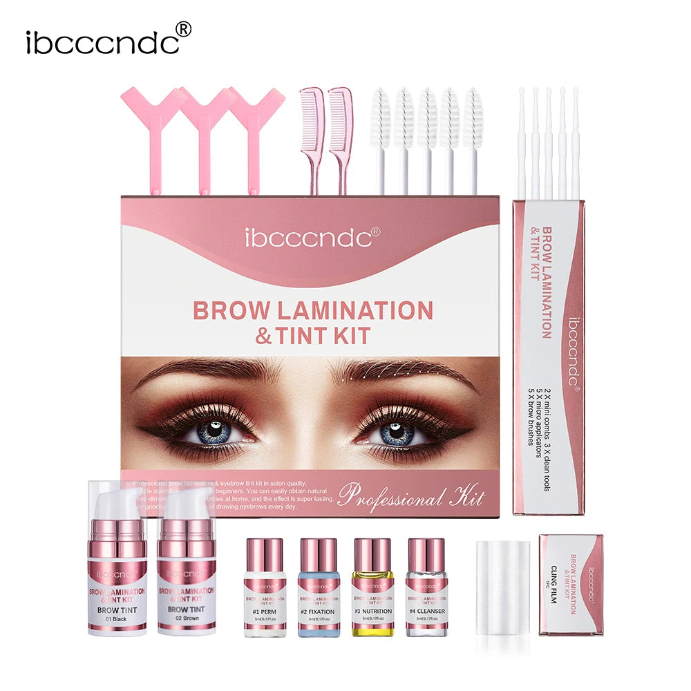 Semi-permanent Brow or Lash Lift and Tint Kit Professional Brow Lamination Eyelash Lifting Perming Lashes Dye Eyes Makeup Peaceful Pleasures Health and Wellness eyebrow