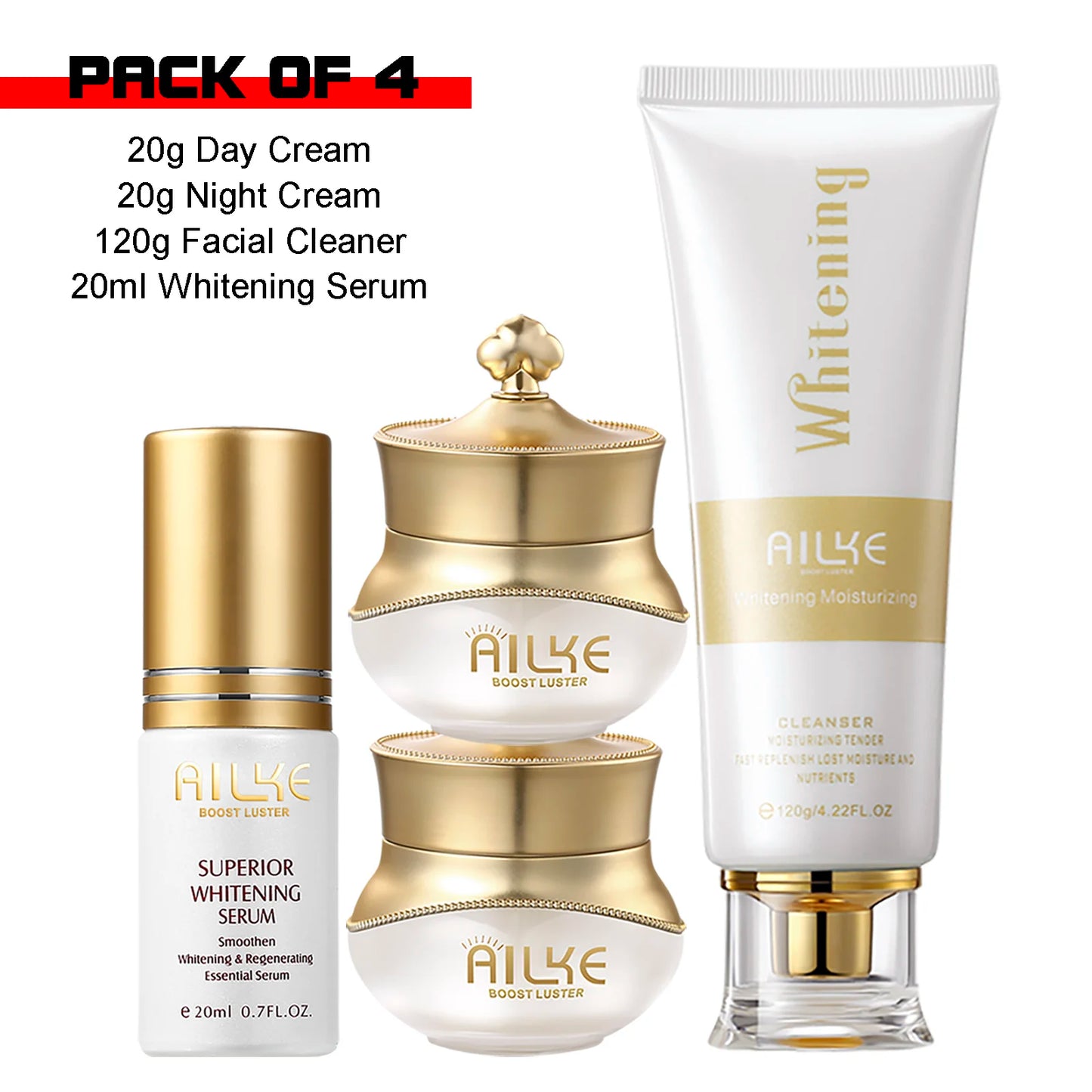 AILKE 5-in-1 Brightening Facial Skin Care Set – All Skin Types