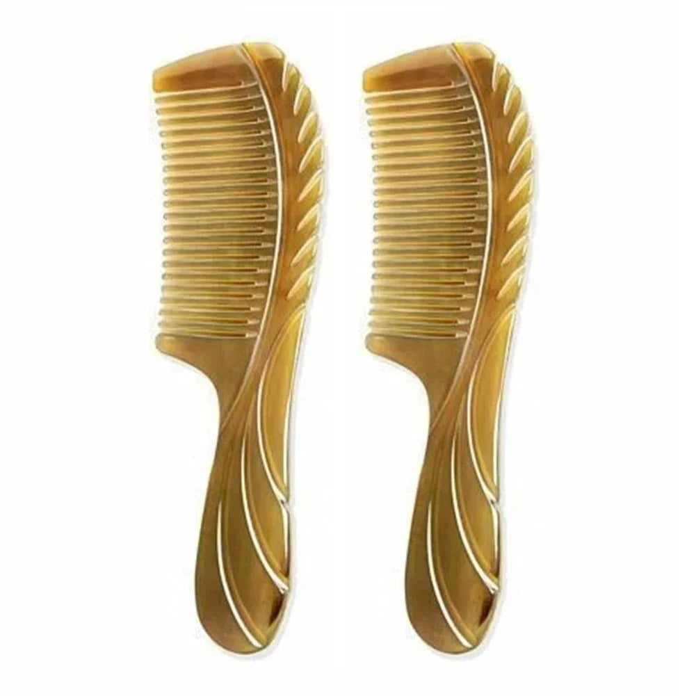 2-Pack Ox Horn Detangling Comb – Anti-Static Scalp Massager