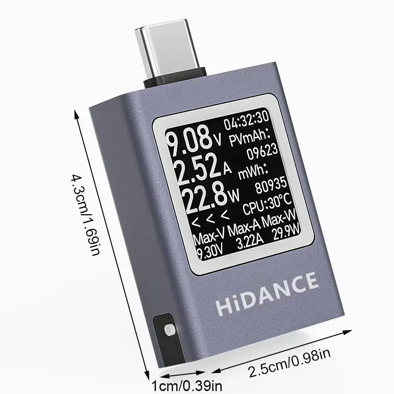 13-in-1 DC USB Multimeter Tester | 4.5–50V 12A OLED Type-C
