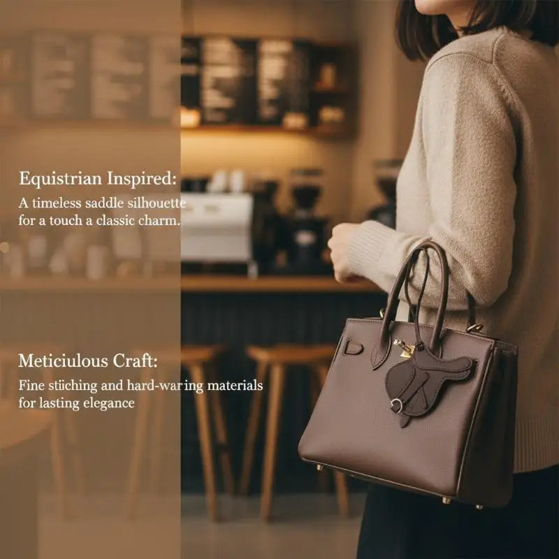 Equestrian Bag Charm | Premium PU Leather Accessory