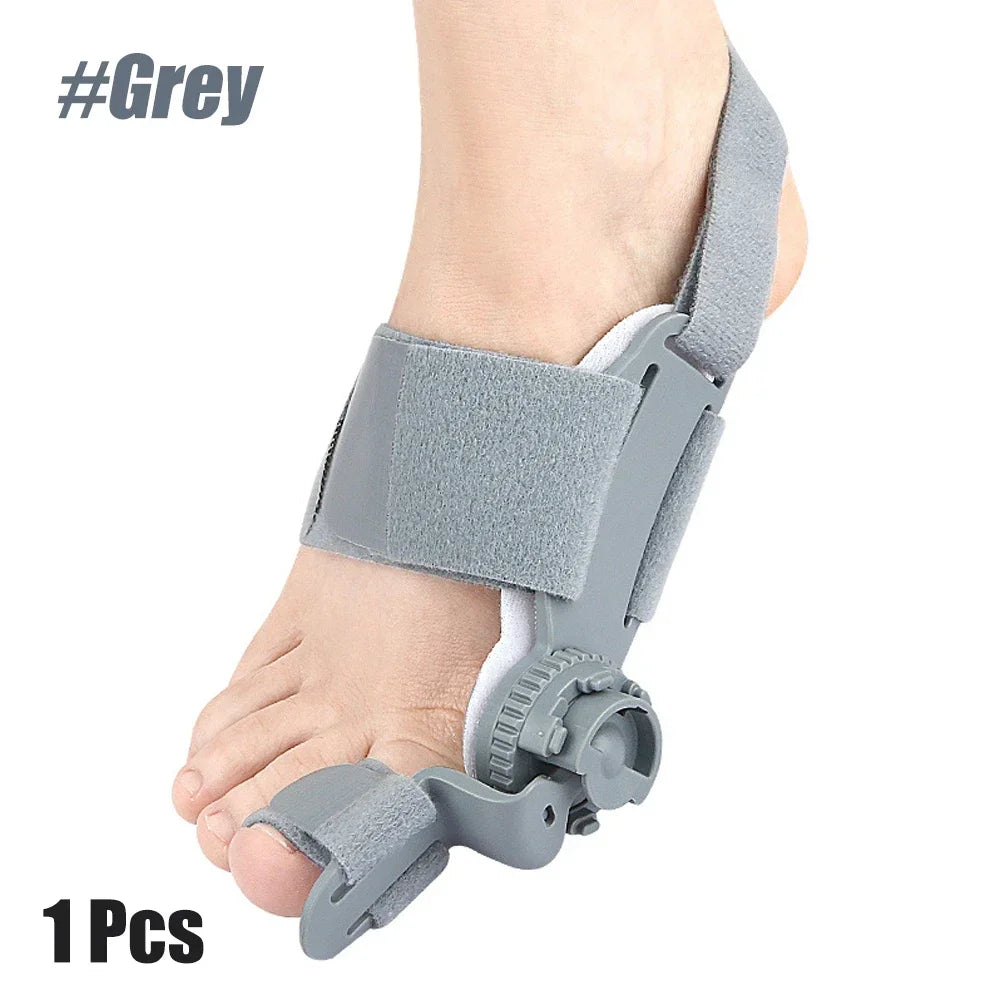 2-in-1 Bunion Corrector – Adjustable Toe Splint for Hallux Valgus Bunion Corrector Brace Peaceful Pleasures Health and Wellness Gray-1PCS