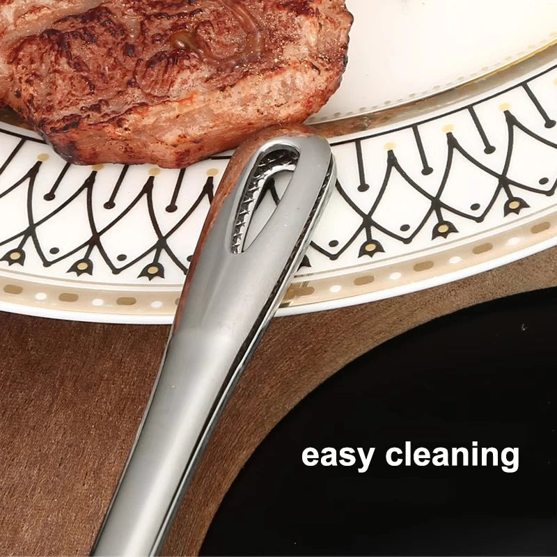 Stainless Steel BBQ Tongs | Outdoor Camping Grill Clip BBQ Cooking Tongs Peaceful Pleasures Health and Wellness