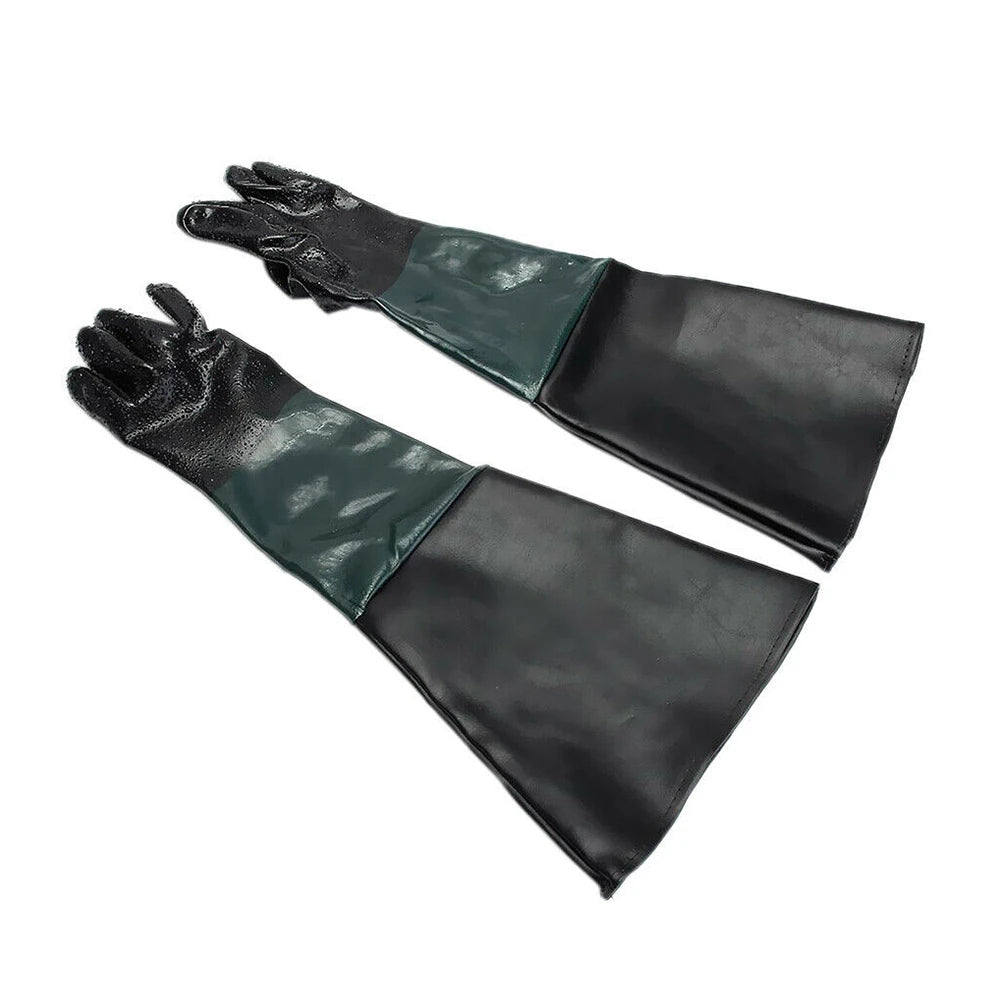 Sandblasting Gloves 23 6 Work Sandblaster Sand Blast Cabinet PVC