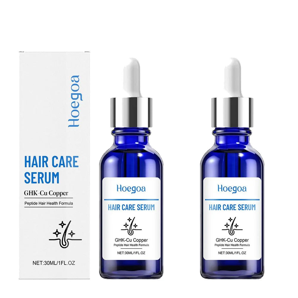 Copper Peptide Hair Serum Ghk-Cu Peptide for Hair Growth Scalp Moisturizer Advanced Regrowth Treatment Root Strengthen Hair Oil Peaceful Pleasures Health and Wellness 2pcs