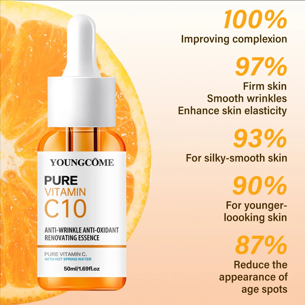 Vitamin C & Hyaluronic Acid Brightening Face Serum Peaceful Pleasures Health and Wellness