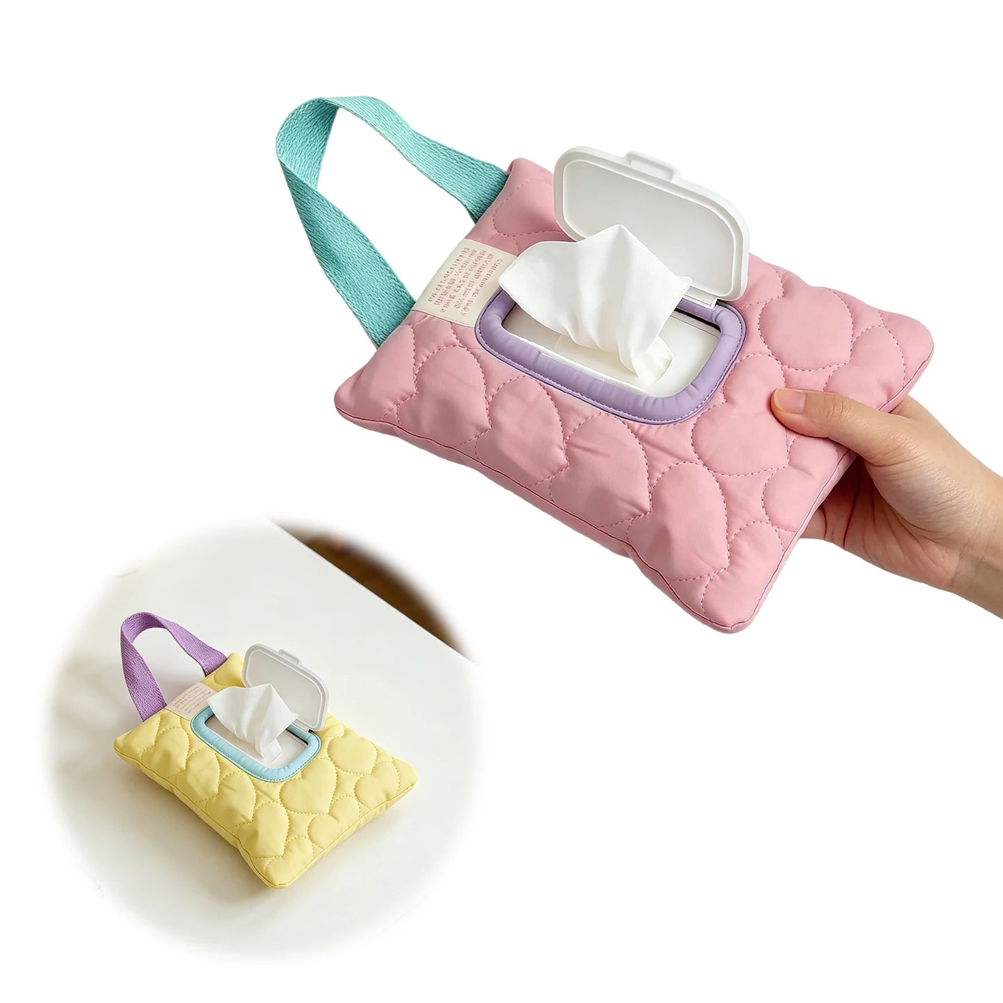 Car Tissue Box Holder Waterproof Hanging Baby Wipe Pouch for Stroller Headrest Portable Travel Paper Organizer Bag Accessory Peaceful Pleasures Health and Wellness