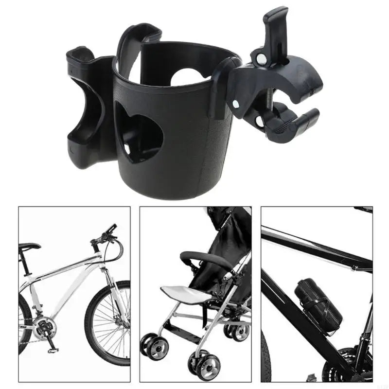2-in-1 Stroller Cup & Phone Holder – Adjustable Pushchair Organizer