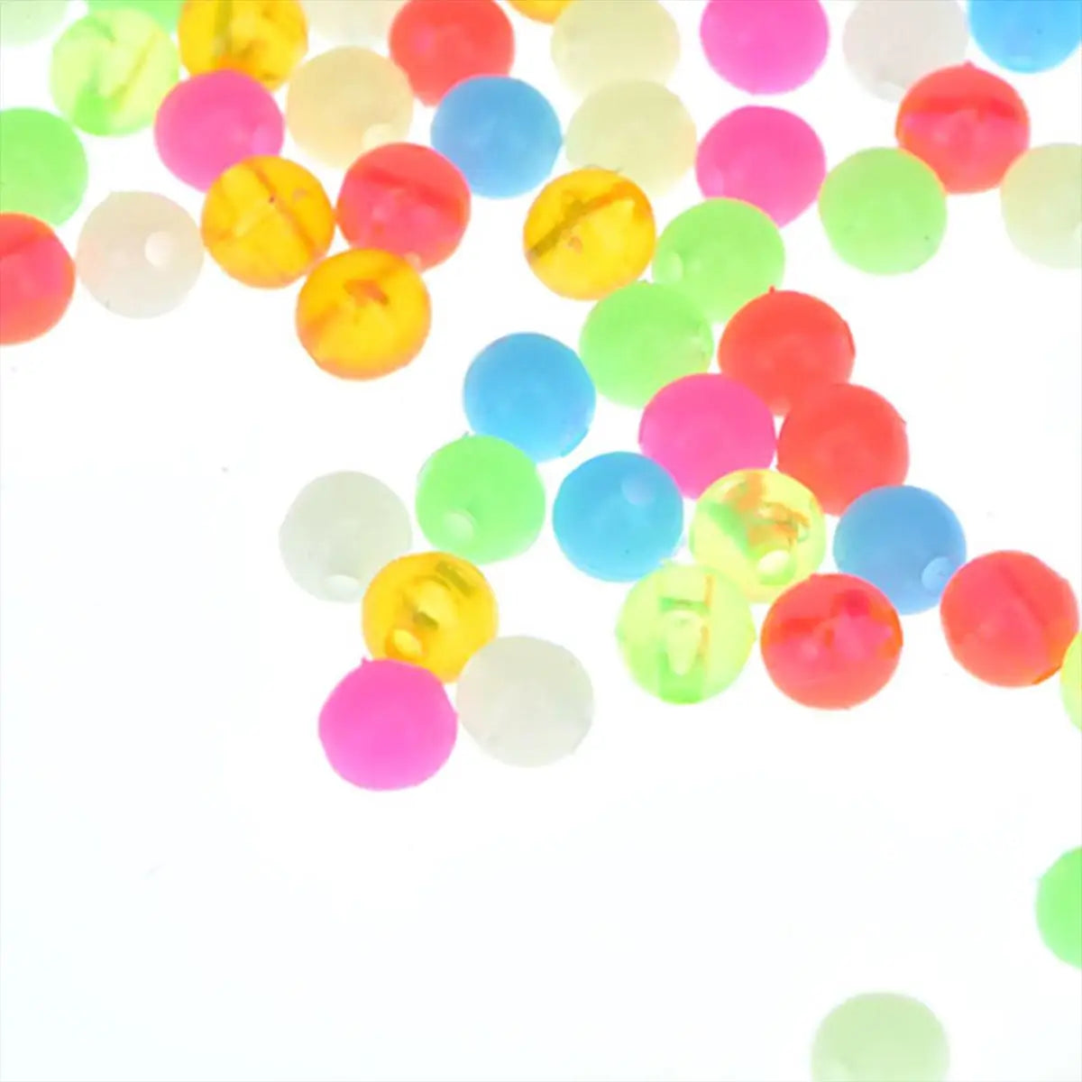 Glowing Fishing Beads Set, Soft Plastic Oval Round Fluorescent Eggs, Saltwater Bait, Deep Sea Night Fishing Tools, 1000pcs Box Peaceful Pleasures Health and Wellness