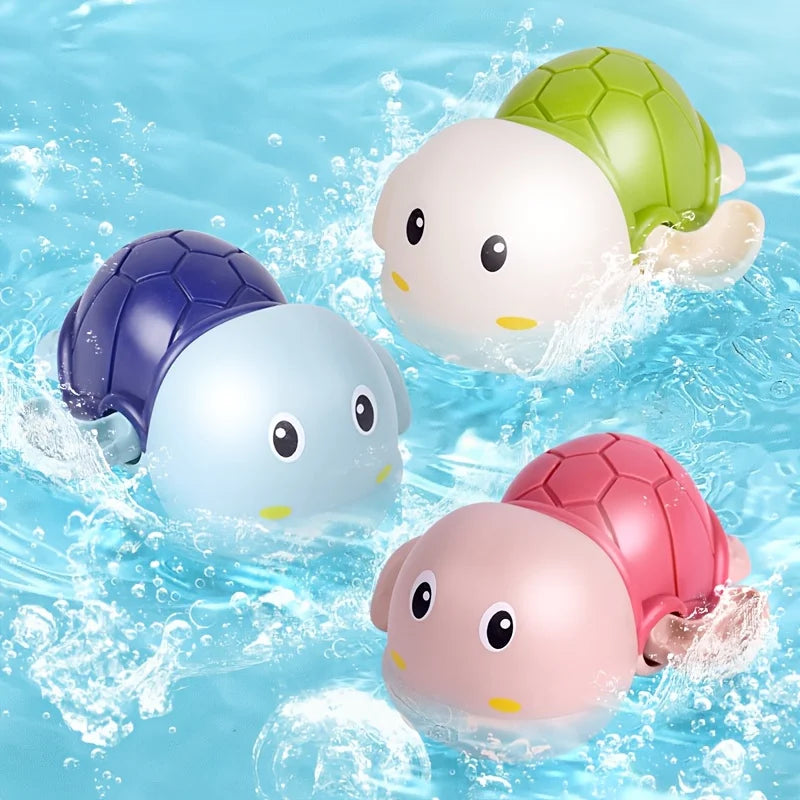 Wind-Up Frog Water Spray Bath Toy for Toddlers – 1 or 3 Pack