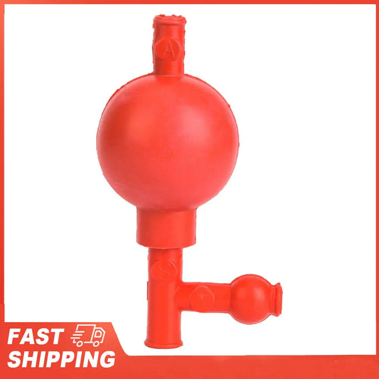 Quantitative Pipette Ball Rubber Suction Bulb 3 Openings Red Filler Peaceful Pleasures Health and Wellness Default Title