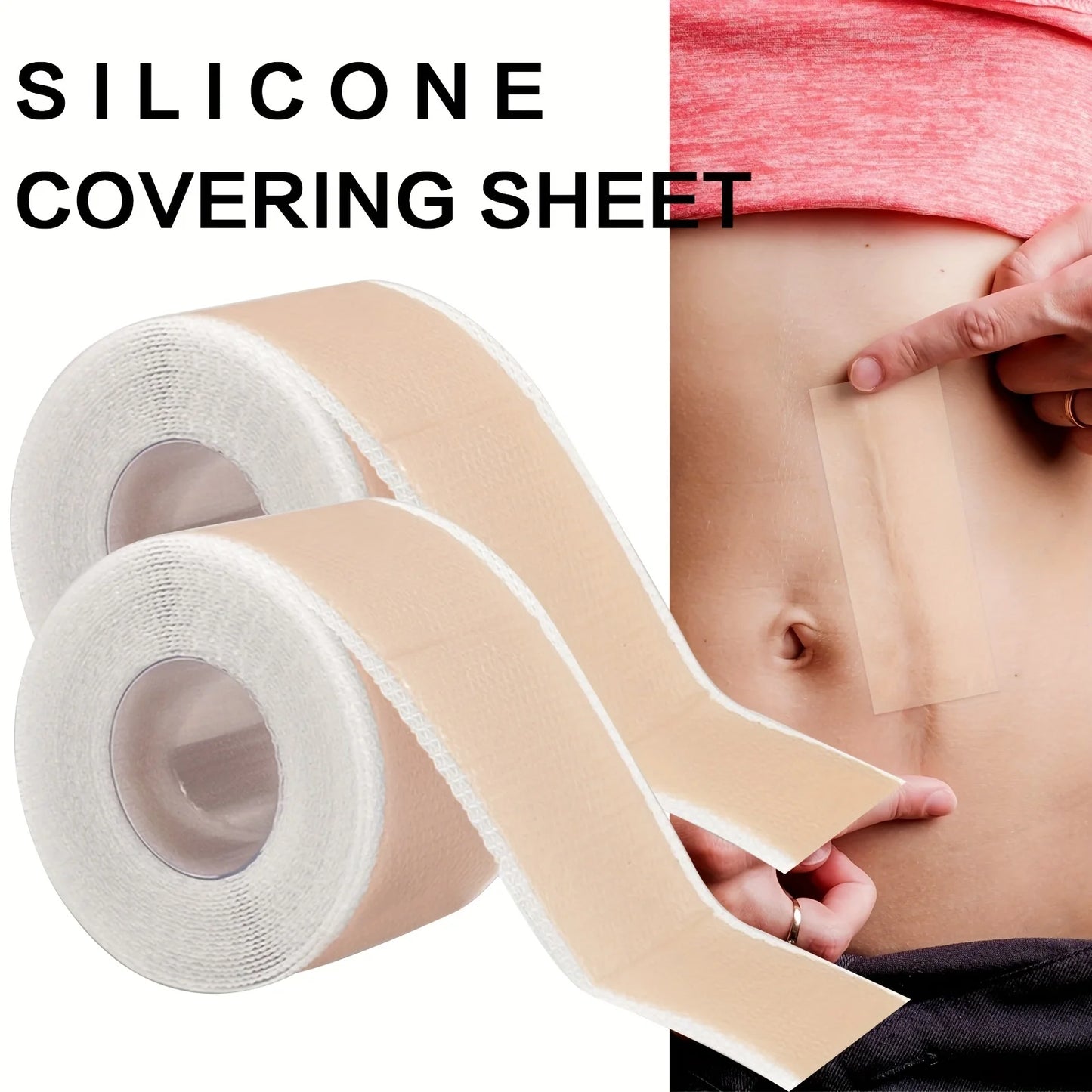 Scars Covering Patch,Invisible Silicone Patch,Skin Care Covering Patch 150cm(59.1in) Peaceful Pleasures Health and Wellness