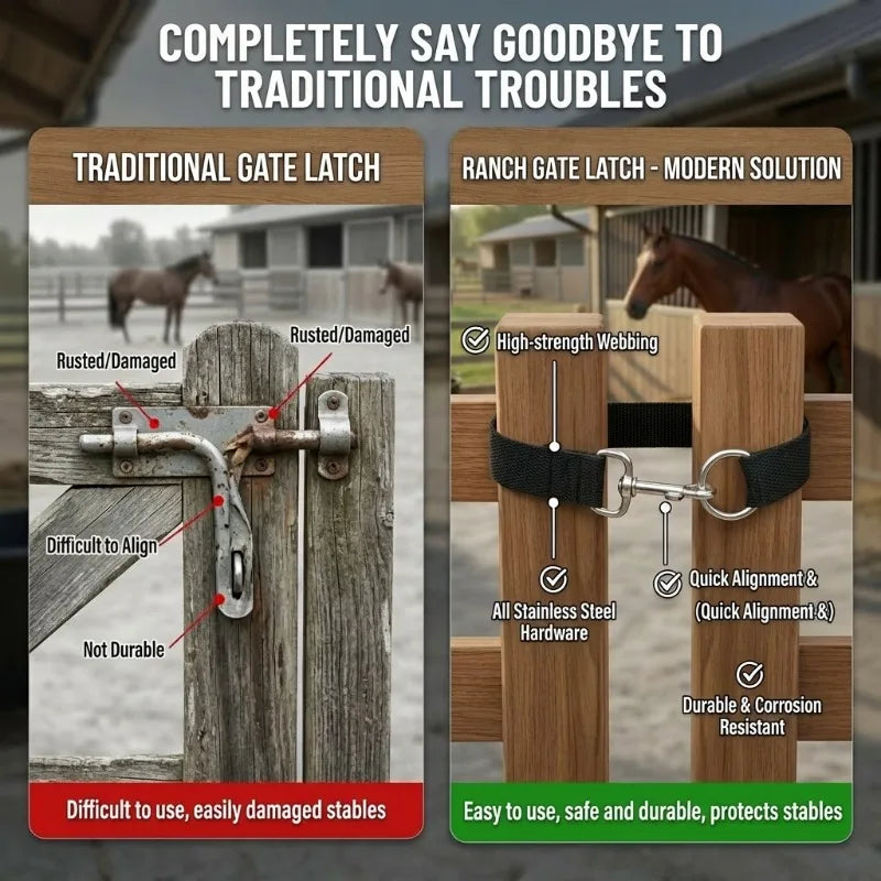 Marek Door Latch Ropes Single-loop Noose Horse Fences Livestock Pen