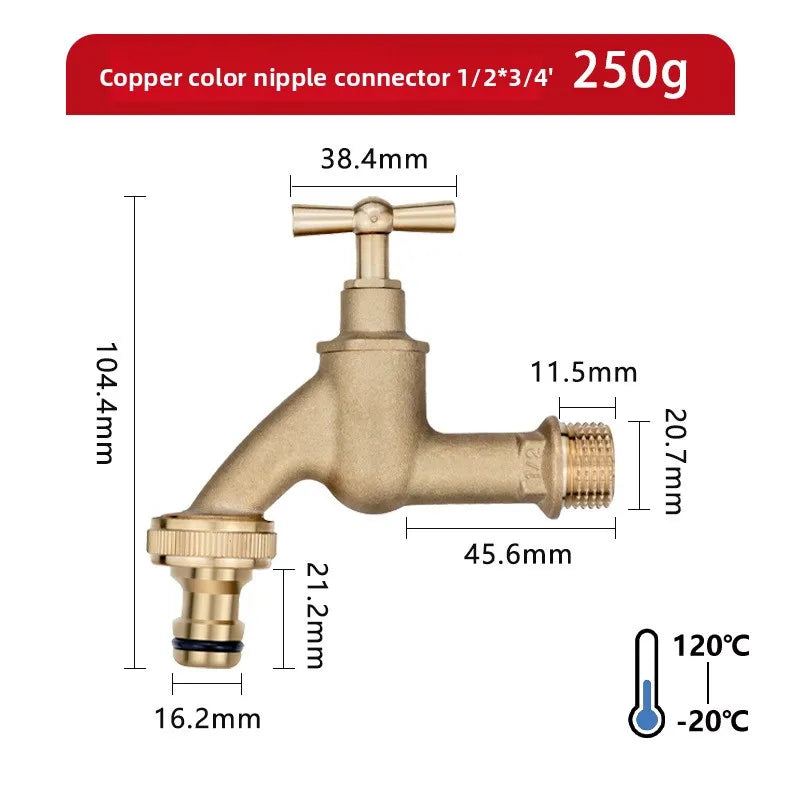 Antique Brass Copper Petcock Faucet – Bronze Male Thread Tap