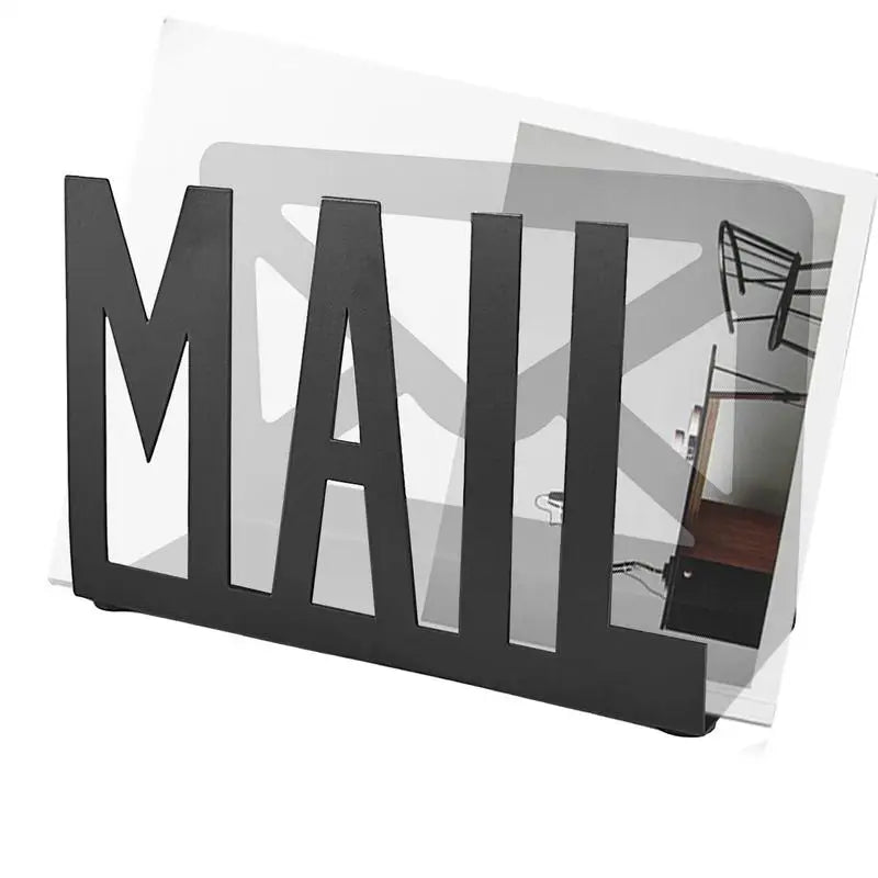 Mail Holder for Desk Countertop Mail Holder Envelope Organizer Cutout Mail Design Envelope Holder Letter Organizer Metal Letter Peaceful Pleasures Health and Wellness