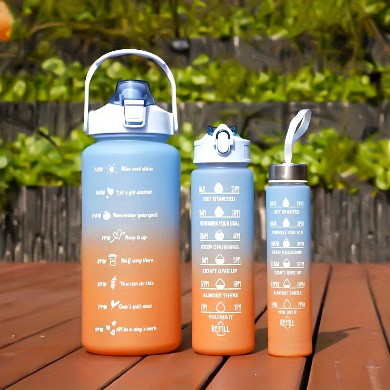 2L Motivational Sports Water Bottle | BPA-Free Tritan & Straw