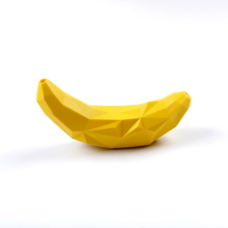 Rubber Fruit Dog Chew Toy | Bite-Resistant Interactive Pet Toy Dog Chew Toy Peaceful Pleasures Health and Wellness banana